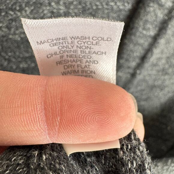 Purejill J. Jill Cotton Gray Long Sleeve V-Neck Button From Cardigan Sweater MP - Picture 7 of 7